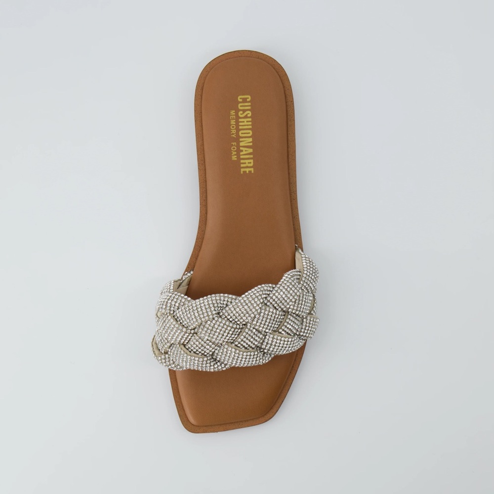 Cushionaire Fisk Silver Sparkle Slided